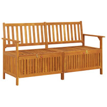 Klupa za pohranu 148 cm od masivnog bagremovog drva 316743