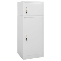 Ormarić za sedla svjetlosivi 53 x 53 x 140 cm čelični 339600