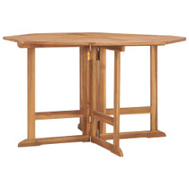 Sklopivi vrtni blagovaonski stol 110 x 110 x 75 cm od tikovine 318480