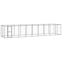 Vanjski kavez za pse čelični 21,78 m² 3082301 Vanjski kavez za pse čelični 21,78 m² 3082301