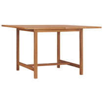Vrtni blagovaonski stol 110 x 110 x 75 cm od masivne tikovine 318477