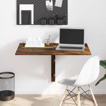 Sklopivi zidni stolić Boja dimljenog hrasta 100x60x56 cm drveni 342650