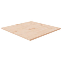 Četvrtasta stolna ploča 90 x 90 x 2,5 cm netretirana hrastovina 342933