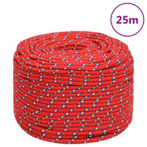 Brodski konop crveni 6 mm 25 m od polipropilena 152390