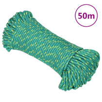 Brodski konop zeleni 4 mm 50 m od polipropilena 152699