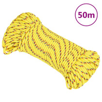 Brodski konop žuti 3 mm 50 m od polipropilena 152588