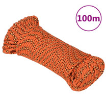 Brodski konop narančasti 5 mm 100 m od polipropilena 152652