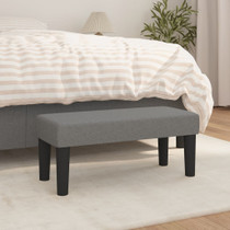 Klupa tamnosiva 70 x 30 x 30 cm od tkanine 346617 Klupa tamnosiva 70 x 30 x 30 cm od tkanine 346617
