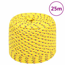 Brodski konop žuti 6 mm 25 m od polipropilena 152602