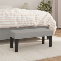 Klupa svjetlosiva 70 x 30 x 30 cm od tkanine 346616 Klupa svjetlosiva 70 x 30 x 30 cm od tkanine 346616