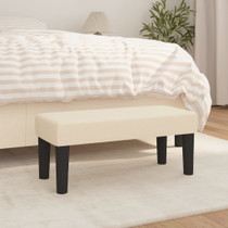 Klupa krem 70 x 30 x 30 cm od tkanine 346621