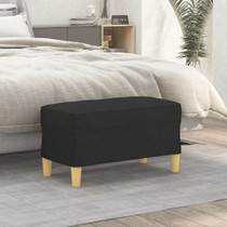 Klupa crna 70x35x41 cm od tkanine 349371