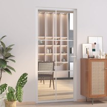 Unutarnja vrata 93 x 201,5 cm Bijela od ESG stakla i aluminija 350574
