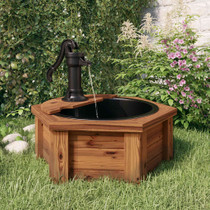 Vodena fontana s crpkom 57 x 57 x 53 cm od masivne jelovine 363335