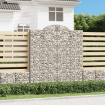 Lučne gabionske košare 4 kom 200x50x220/240cm pocinčano željezo 3146448 Lučne gabionske košare 4 kom 200x50x220/240cm pocinčano željezo 3146448