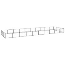 Kavez za pse crni 30 m² čelični 3082134