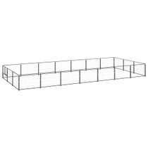 Kavez za pse crni 21 m² čelični 3082131