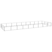Kavez za pse srebrni 27 m² čelični 3082141