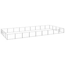 Kavez za pse srebrni 36 m² čelični 3082155