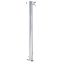 Vrtni stup za vodu 80 cm od nehrđajućeg čelika okrugli 364502