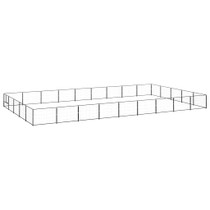 Kavez za pse crni 45 m² čelični 3082161