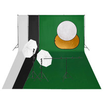 Komplet studijske rasvjete: set svjetala, pozadina i reflektor 3143936 Komplet studijske rasvjete: set svjetala, pozadina i reflektor 3143936