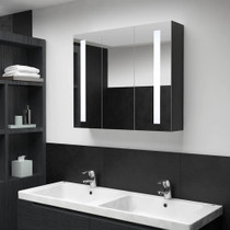 LED kupaonski ormarić s ogledalom 89 x 14 x 62 cm 325544 LED kupaonski ormarić s ogledalom 89 x 14 x 62 cm 325544