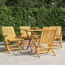 Sklopive vrtne stolice 4 kom 61x67x90 cm od masivne tikovine 3155055