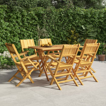 Sklopive vrtne stolice 6 kom 55x61x90 cm od masivne tikovine 3155062