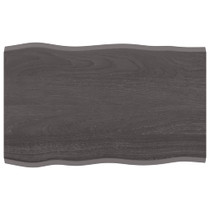 Stolna ploča tamnosiva 80x50x2 cm obrađena masivna hrastovina 364007