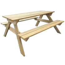 Stol za piknik 150 x 135 x 71,5 cm drveni 41725