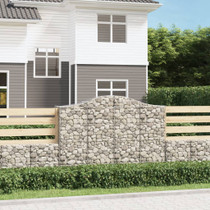 Lučne gabionske košare 30 kom 200 x 50 x 140/160 cm željezne 3145699