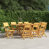 Sklopive vrtne stolice 8 kom 55x61x90 cm od masivne tikovine 3155063