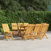 Sklopive vrtne stolice 8 kom 47x47x89 cm od masivne tikovine 3155054