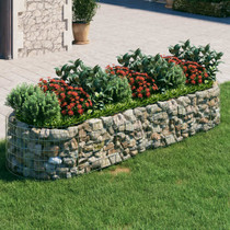 Gabionska povišena gredica od pocinčanog željeza 300x100x50 cm 152041