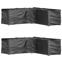 Navlake za kutnu vrtnu garnituru 2 kom s 16 ušica 285x285x90 cm 3155374