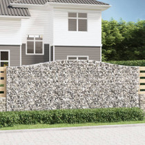 Gabionska košara s lukom 400x50x160/180 cm pocinčano željezo 153418