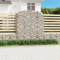 Gabionska košara s lukom 200x50x220/240 cm pocinčano željezo 153481
