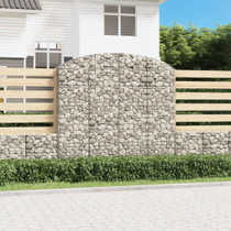 Gabionska košara s lukom 200x30x180/200 cm pocinčano željezo 153469
