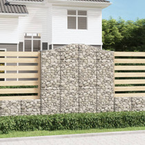 Gabionska košara s lukom 200x50x200/220 cm pocinčano željezo 153400