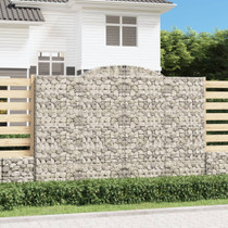 Gabionska košara s lukom 300x50x200/220 cm pocinčano željezo 153520 Gabionska košara s lukom 300x50x200/220 cm pocinčano željezo 153520