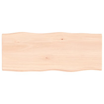 Stolna ploča 100x40x2 cm netretirana hrastovina sa živim rubom 363881