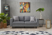 Sofa sa 2 sedišta Kale Linen - Siva Sofa sa 2 sedišta Kale Linen - Siva