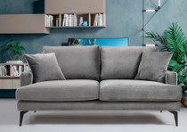 Sofa sa 2 sedišta Papira dvosjed - siva