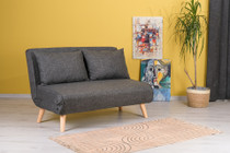 Sofa za 2 sjedišta Sklopivi 2-sjed - Tamno siva