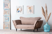 Sofa za 2 sjedišta Vino Ležaljka - Mink GR121\01