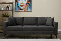 Sofa sa 3 sjedala Berlin - antracit, crna Sofa sa 3 sjedala Berlin - antracit, crna
