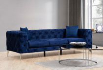 Sofa sa 3 sjedala Como - Mornarsko plava