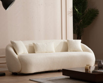 Sofa sa 3 sjedala Napoli Cream Bouclette Sofa sa 3 sjedala Napoli Cream Bouclette