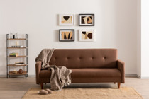 Sofa za 3 sjedala Hiko – smeđa Sofa za 3 sjedala Hiko – smeđa